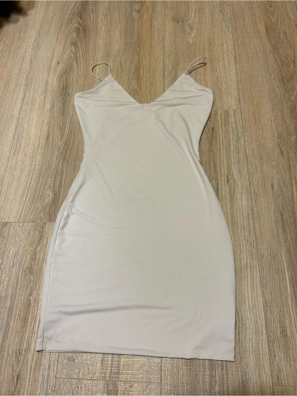 Classic White Slip Dress with Spaghetti Straps